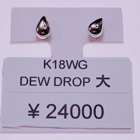 1025 K18WG DEWDROPピアス