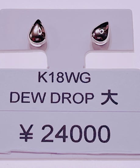 1025 K18WG DEWDROPピアス