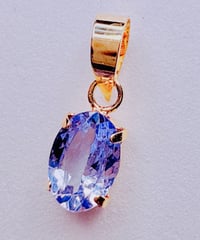 50456 K18YG 4x6 0.45ct ZOISITE ペンダント