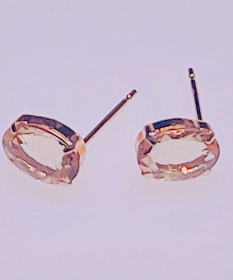 1412 K18YG 5X7 1.2ctマリアライトピアス
