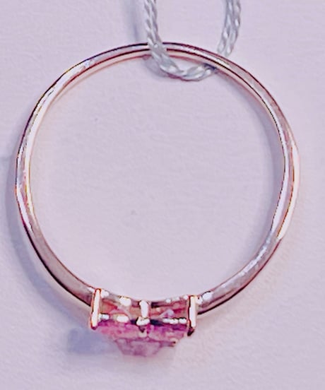 pon様 1665 K18PG ダイアモンド 0.02ct/ピンクサファイア 0.52ctリング