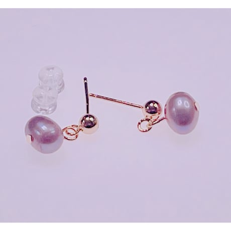 1471 S925淡水パールピアス