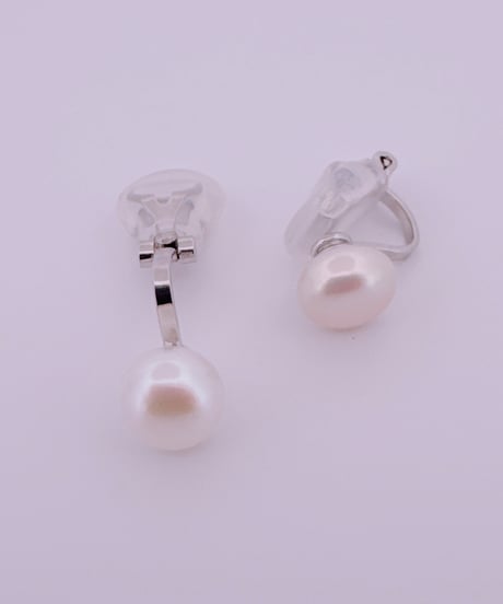 同梱限定 8855 淡水パールイヤリング 金具ステンレス