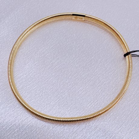 IJK8025 K18YGストレート魔法の伸縮ブレスレット