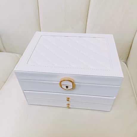 同梱限定3667 ジュエリーボックス 白