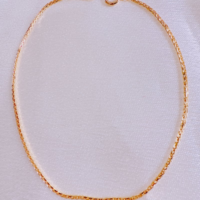 Kaya◆希少✧オパリーナブレスレット✧14kgf k18 18金 シャイニーロープ ブレスレット 17cm 2mm 幅 / k18 shiny