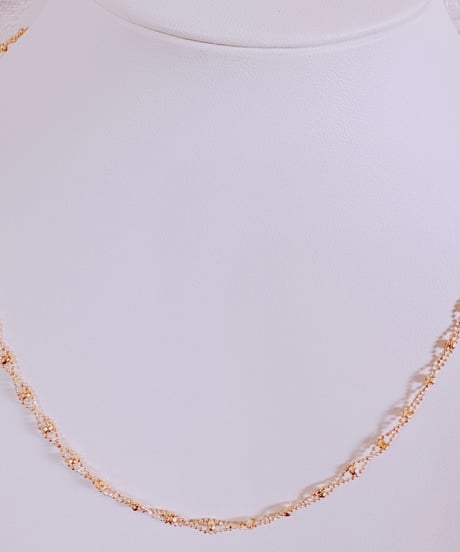 Onちゃん様 30021 K18YG デザインネックレス 7.25g 65cm