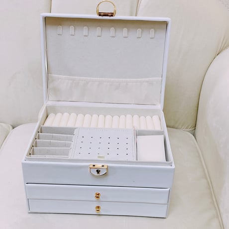 同梱限定3667 ジュエリーボックス 白