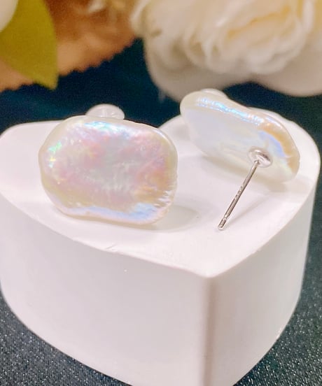 6046 バロック淡水パールピアス