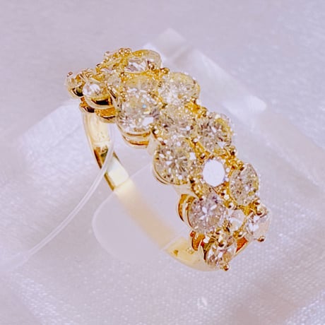 20976 K18YG D2.00ct リング #16