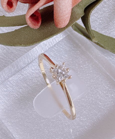 kaye様 10156 K18YG ダイヤモンド0.24ct リング #12
