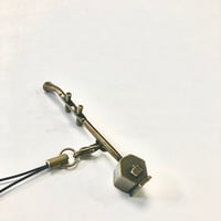二胡ストラップ（ゴールド）