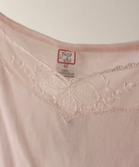 ~1990s EURO baby pink lace camisole