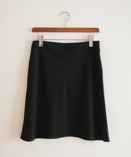 1990s necessary objects stripes midi skirt made in usa