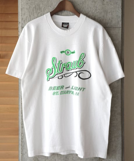 1990s Straub brewery t-shirt made in usa