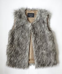 GLAMSIA poly faux fur vest