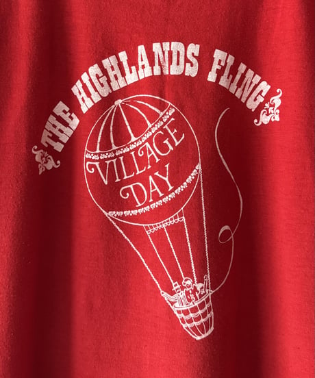 1970s Sneakers VILLAGE DAY t-shirt made in usa