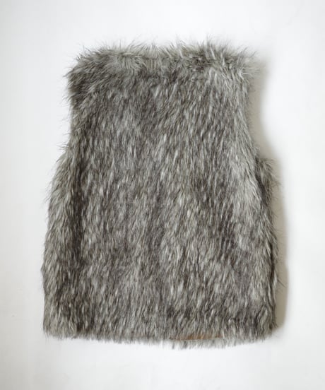 GLAMSIA poly faux fur vest