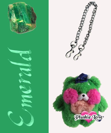 【Plushie Love】Emerald Bag Charm ₍^.𓂂.^₎⸝⁺🪄◝✩