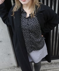 unknown used polka dots shirt