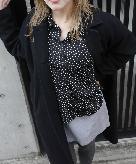 unknown used polka dots shirt