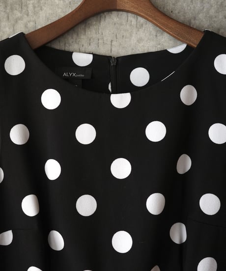 used polka dots sleeveless dress