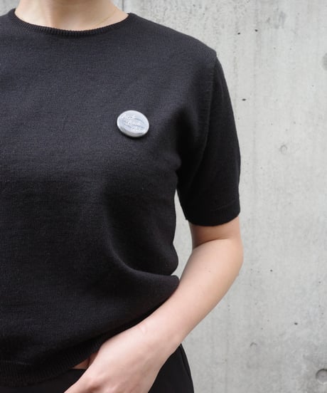 1980-90s unknown lamb wool mix s/s knit top