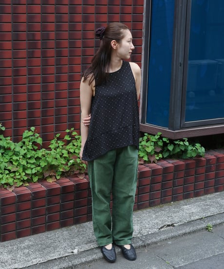 2000s Banana Republic dot sleeveless top