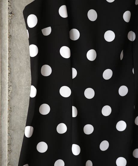 used polka dots sleeveless dress