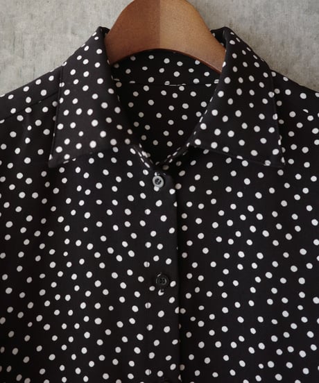 unknown used polka dots shirt