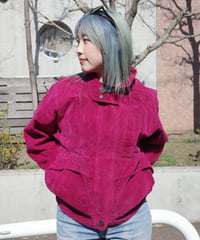 1980-90s JUST PETITES pink leather Jacket