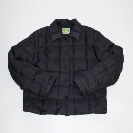 square pattern puffer mini jacket