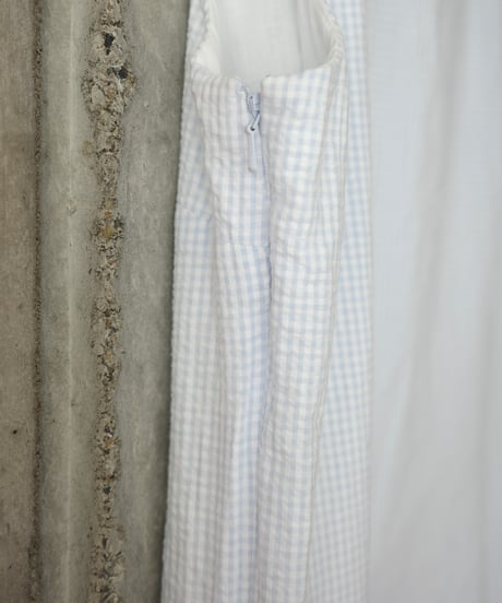 1990s LAUREN striped seersucker dress made in Hong Kong