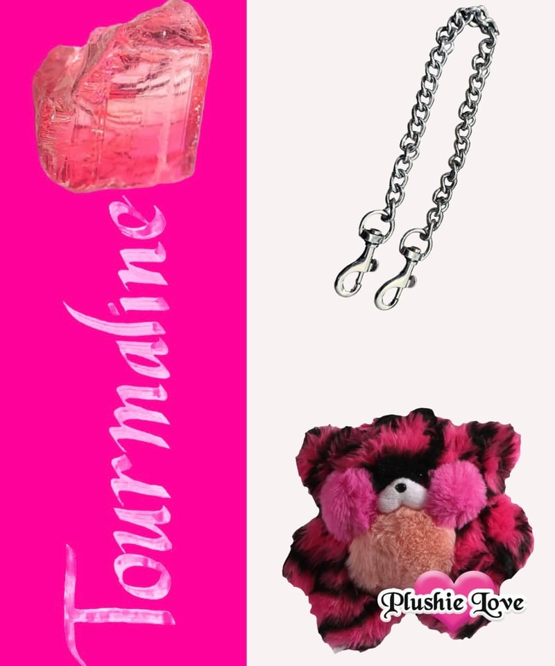 Plushie Love】Tourmaline Bag Charm ᡣ𐭩 ྀིྀ | Rol