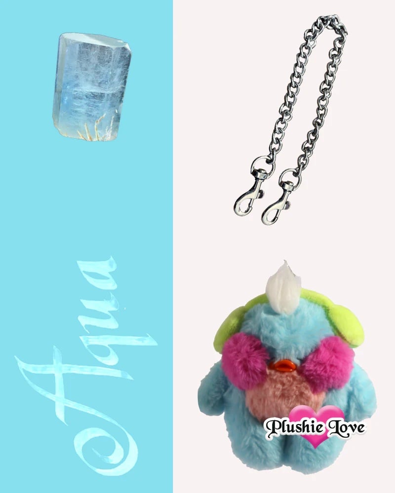 Plushie Love】Aquamarine Bag Charm(−ө−)♪.+✴︎。 |