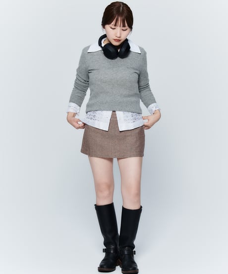 【ASTRA】LINEN Mini Skirt