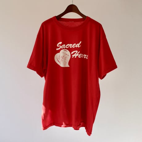 heart of Jesus ringer t-shirt
