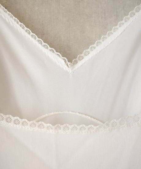 1970s Sears long cami night dress with slit made in usa