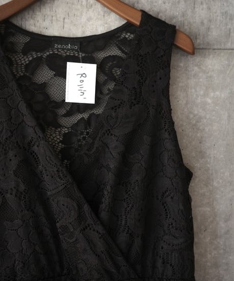 Y2K zenobia all lace sleeveless tunic made in usa
