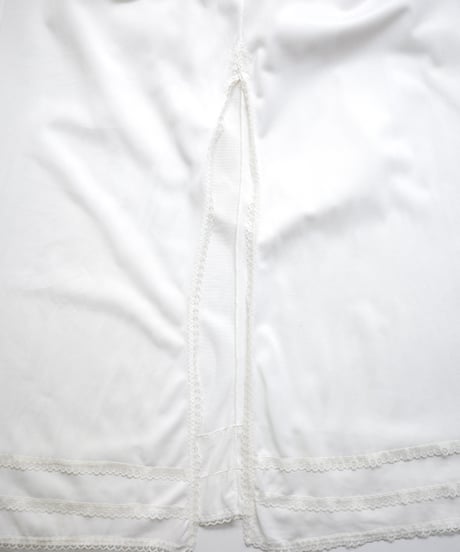 1970s Sears long cami night dress with slit made in usa