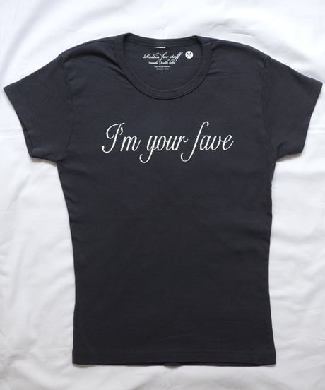 【Rollin'】OG "(I know) I'm your fave" cap sleeve t-shirt made in usa