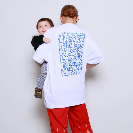 CEKAI O!K STORE&SPACE + ZOSEN BANDIDO  T-SHIRTS / WHITE