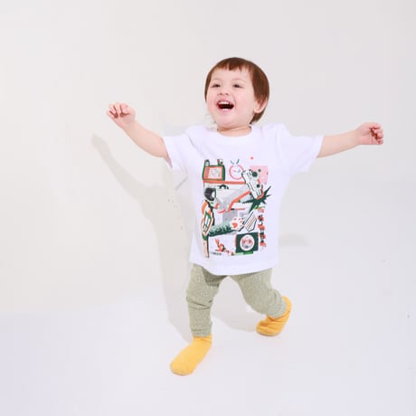 でこぼこポン！コラージュTシャツ (KIDS)