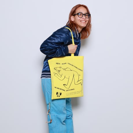 CEKAI O!K STORE&SPACE SHIRI-HEI　TOTEBAG / YELLOW