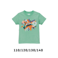 でこぼこポン！ポン ギザギザTシャツ グリーン