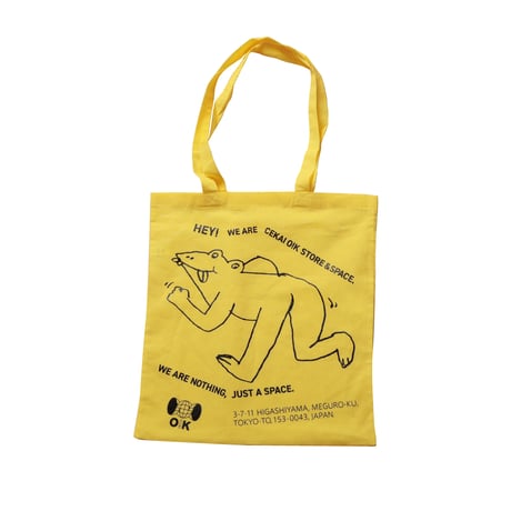 CEKAI O!K STORE&SPACE SHIRI-HEI　TOTEBAG / YELLOW