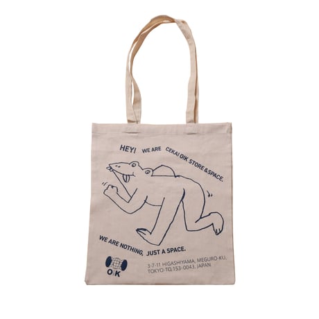 CEKAI O!K STORE&SPACE SHIRI-HEI　TOTEBAG / NATURAL