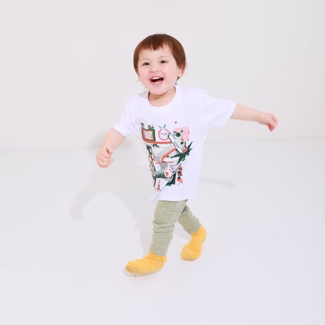 でこぼこポン！コラージュTシャツ (KIDS)