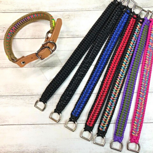 パラコード❥首輪❥ブルー  　№009 パラコード首輪 | handmade SWINY