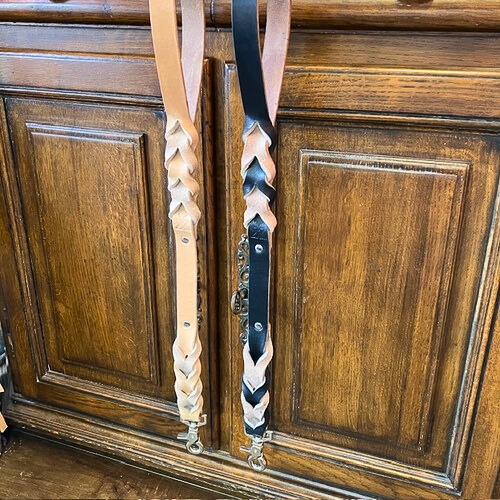 25㎜幅〕本革ショートリード（ダブル編み込みタイプ） | Sigma